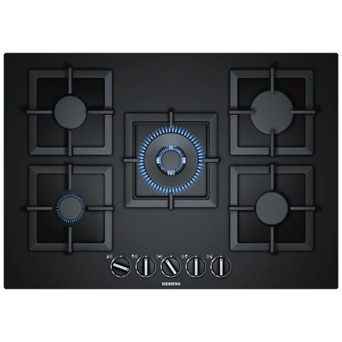 SIEMENS Piano Cottura EP7A6QB20 a Gas 5 Fuochi Gas Colore Nero