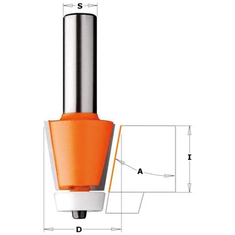 Fresa X Smussare C/cusc. Hw S=12 D=28.5x25.4 A=10° 980.551.11 - Foto 1