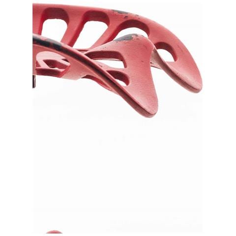 Sgabello Bar Butch in Ghisa Design Industrial I Sgabello Bancone in Metallo con Poggiapiedi E Seduta Regolabili I Sedia Sgabello Urban Rosso - Foto 5