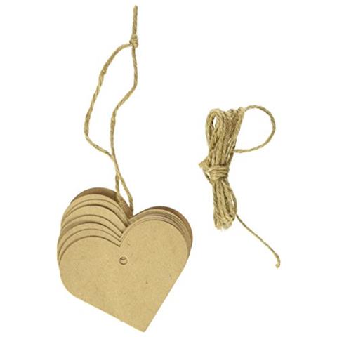 Etichette Kraft Cuore - Foto 1