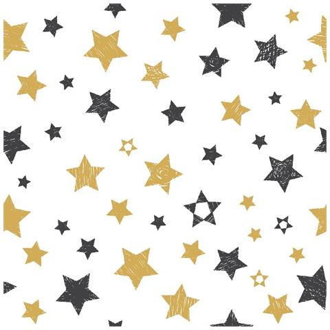 Tappeto Stampato Stars - Geometrico - Arredo - Antiscivolo - Da Soggiorno, Salotto, Camera - Multicolore In Poliestere, Cotone, 80 X 120 Cm - Foto 1