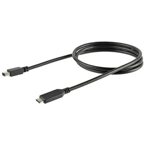 Cavo Adattatore Mini DisplayPort a USB-C da 1 m - 4K 60Hz - Nero - Foto 2