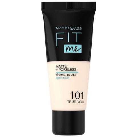 New York Fit Me. Matte & poreless Make Up nº 101 True Ivory, 30 ml fondotinta Tubo Liquido - Foto 1