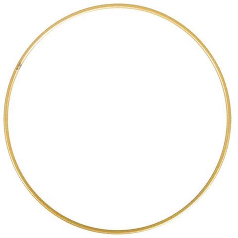 Anello In Metallo Placcato Oro Ø 15 Cm - Foto 1