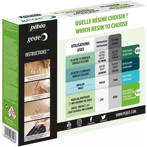 Kit Di Resina Di Cristallo Organica - 750 Ml - Foto 1