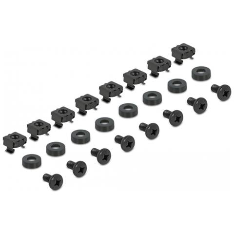 DeLOCK Staffa di montaggio da 19? lunghezza regolabile 368 - 600 mm per armadio di rete 1U 2 pezzi, Staffa di supporto, Nero, Metallo, 48,3 cm (19"), 368 mm, 60 mm - Foto 4