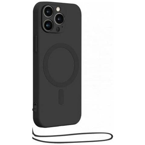 Cover In Silicone Compatibile Con Magsafe Per Iphone 14 Pro, Nero - Foto 2