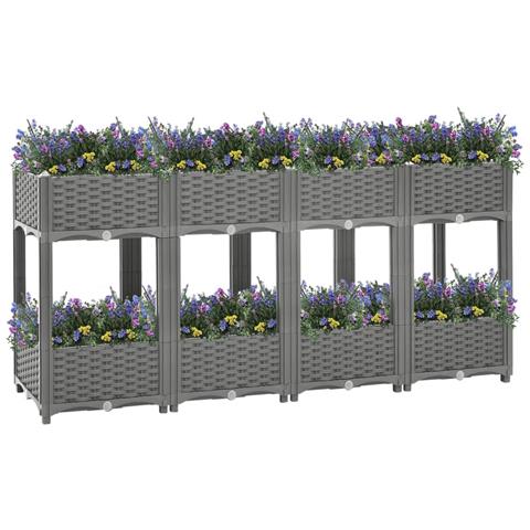 Fioriera Rialzata 160x40x71 Cm In Polipropilene - Foto 2