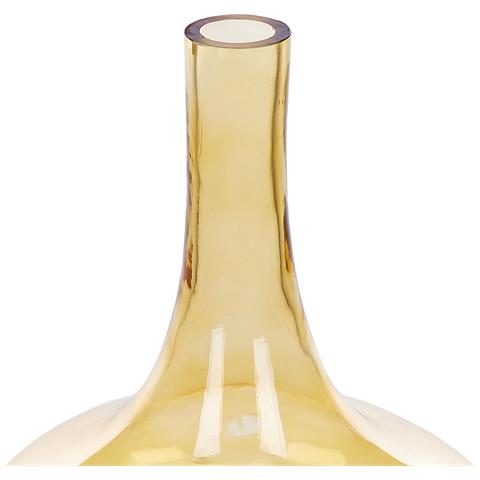 Vaso Decorativo Paneer Realizzato A Mano Vetro Giallo - Foto 2