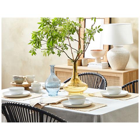 Vaso Decorativo Paneer Realizzato A Mano Vetro Giallo - Foto 1