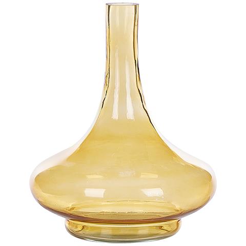 Vaso Decorativo Paneer Realizzato A Mano Vetro Giallo - Foto 6