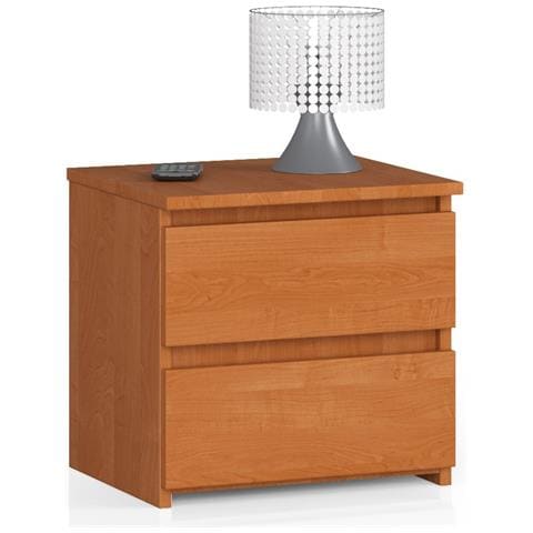 Comodino CL2, 2 cassetti, 40x35x40 cm, Colore Ontano - Foto 1