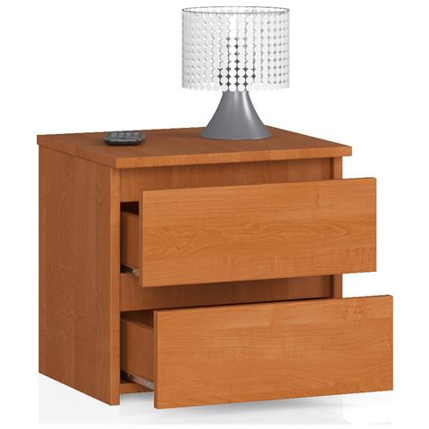 Comodino CL2, 2 cassetti, 40x35x40 cm, Colore Ontano - Foto 2