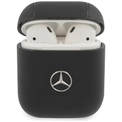 Cover Per Airpods 1 E 2 In Pelle Anti-urto, Nero - Foto 1