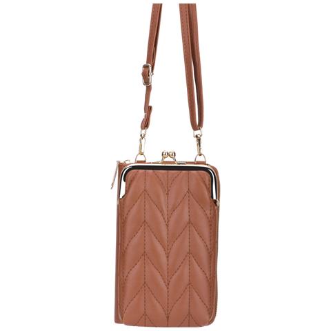 Borsa A Tracolla Portamonete Modello Eclezia, Marrone - Foto 1