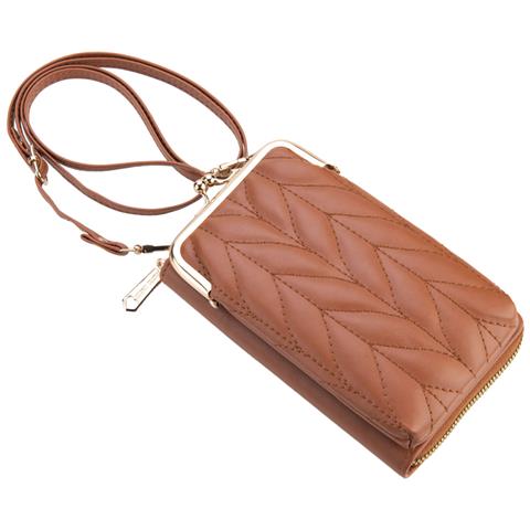 Borsa A Tracolla Portamonete Modello Eclezia, Marrone - Foto 3