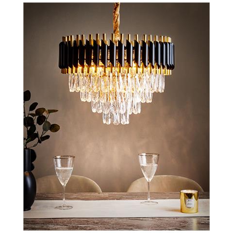 Lampadario Cristallo Oro Abellas - Foto 1