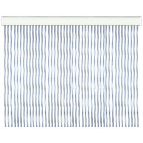 Tenda Per Porte In Pvc Antirumore Antimosche Twist - 125x240 Cm. White - Foto 1