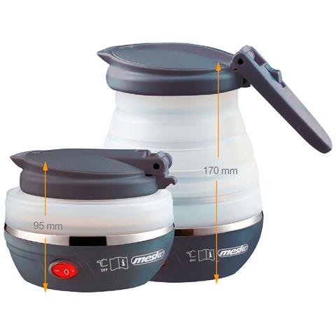 Bollitore Elettrico MS 1375 0.6L Silicone 750w Colore Bianco - Foto 1