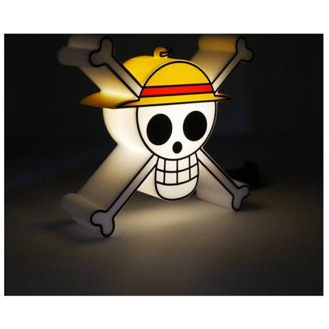 Diffusore Di Luce Led Modello Teschio One Piece, Bianco - Foto 2
