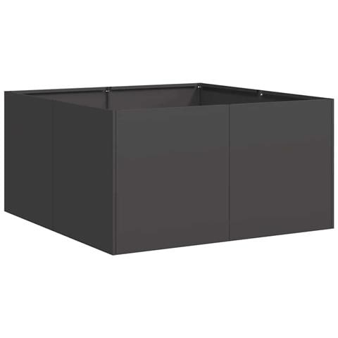 Fioriera Nera 80x80x40 Cm In Acciaio Laminato A Freddo - Foto 2