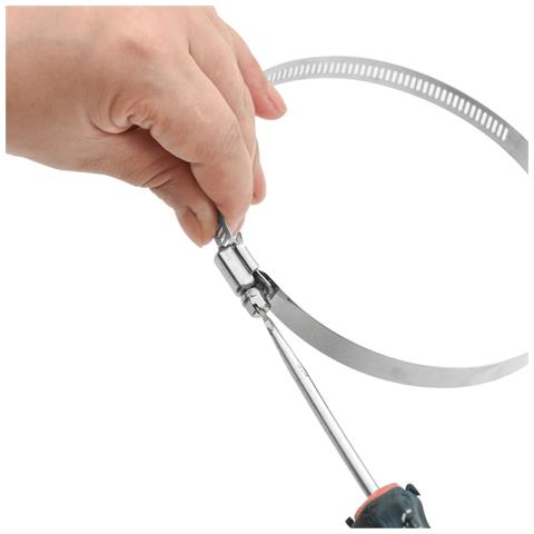 Fascette Stringitubo 6pz 91-165 Mm In Acciaio Inox 304 - Foto 2