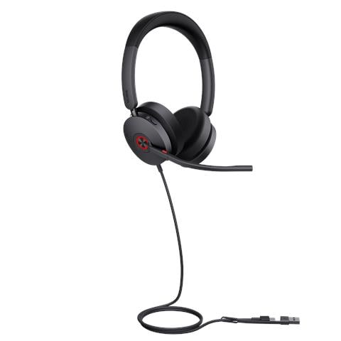 UH48 Dual Teams USB-C /A Auricolare Cablato A Padiglione Musica e Chiamate USB Type-C / USB Type-A Nero - Foto 1