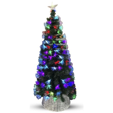 Albero In Fibra Ottica Con Luci Colorate 120cm - Foto 1