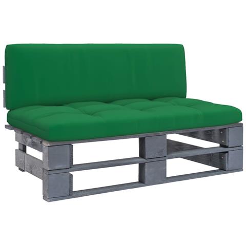 Divano Centrale Da Giardino Pallet Legno Pino Impregnato Grigio - Foto 2