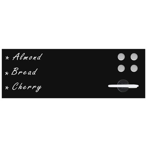 Lavagna Magnetica A Parete In Vetro 60x20 Cm Nera - Foto 1