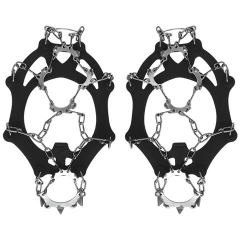 Ramponi Antiscivolo - 13 Denti In Acciaio Inox, Grandi, Neri (con Custodia)  M - Foto 1