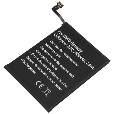 Batteria Di Ricambio Per Wiko Getaway Li-polimero 3,8v 2000mah 7,6 Wh - Foto 1