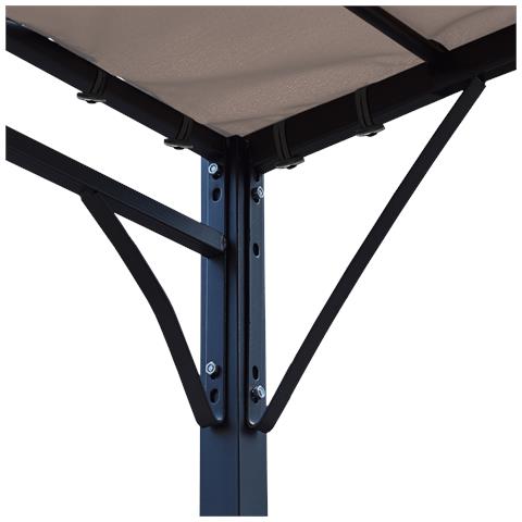 Pergola A Parete 3 × 2,5 M Nice Beige - Foto 4