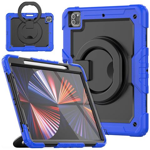 Custodia Per Ipad Pro 5 12.9” Con Supporto E Tracolla Blu - Foto 1