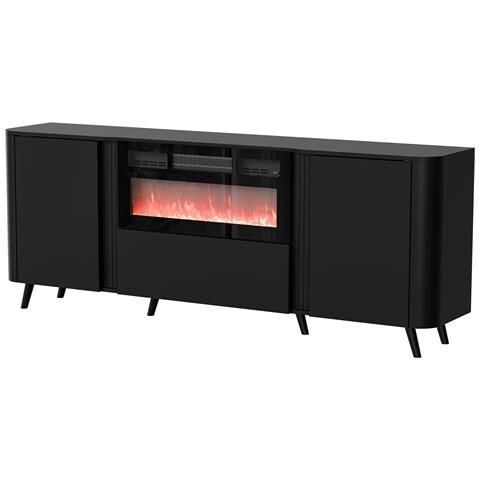 Volare cassettiera 200 x 39 x 75 cm nero + camino - Foto 1