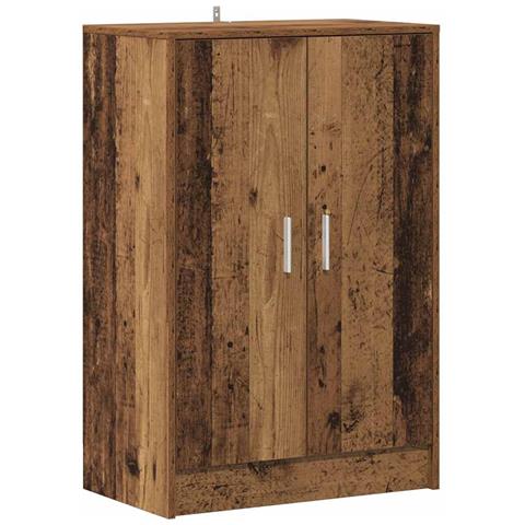 Scarpiera Legno Antico 60x35x92 cm in Legno Multistrato - Foto 1