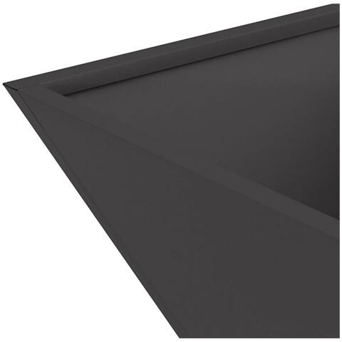 Vaso a Ciotola da Giardino Nero 40 x 40 x 15 cm Acciaio - Foto 8