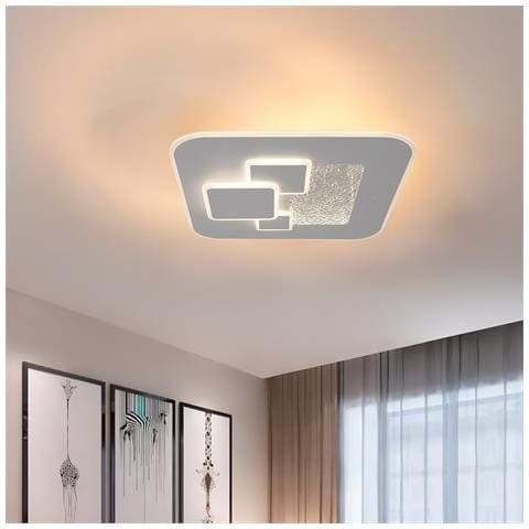 Lampadario Led 60w, Telecomando 2.4g, Luce Regolabile 2200lm Bbled002 - Foto 1