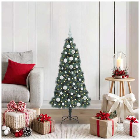 Albero di Natale artificiale pre-illuminato con set di palle - Foto 2