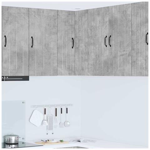 Mobile da cucina con lo scaffale Grigio cemento 57 x 57 x 80 cm - Foto 2