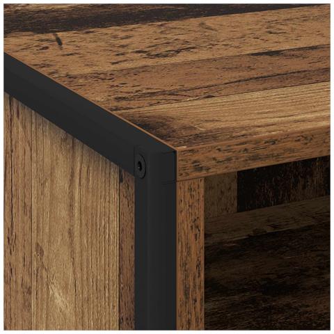 Comodino con cassetto 2 pcs Legno vecchio 50 x 39,5 x 50 cm - Foto 9