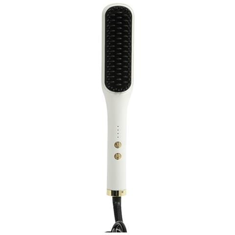 Spazzola Elettrica Lisciante Per Capelli 2-in-1 Con Temperatura Regolabile White - Foto 1