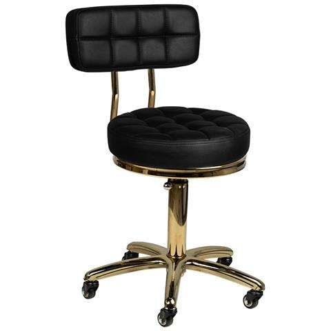 sgabello cosmetico oro am-961 bianco - Foto 1
