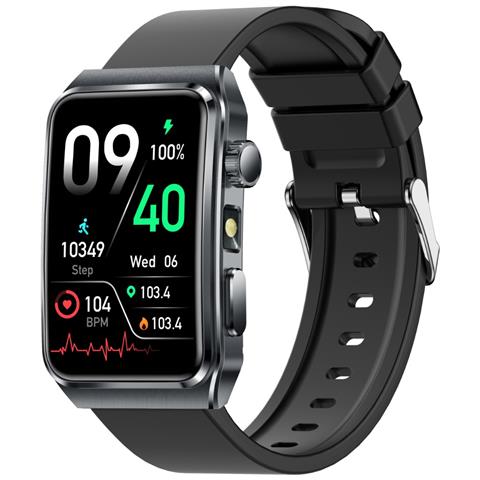 Smartwatch Con Monitoraggio Della Salute E Chiamate Bluetooth - Display Da 1.57"" Black - Foto 1