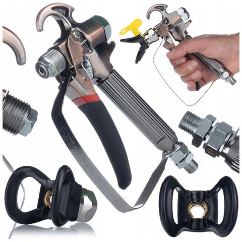 Pistola A Spruzzo Turbojet Tj1 Set - Qualità Professionale, Ergonomico, Compatibile Con Graco, Wagner, Titan, Dedra, Yato - Foto 8