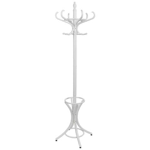 Appendiabiti Da Terra In Legno Bianco 53x39x187hcm - Foto 1