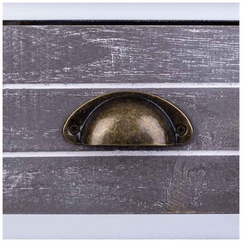 Comodino In Legno Bianco 30x30x73 - Foto 7