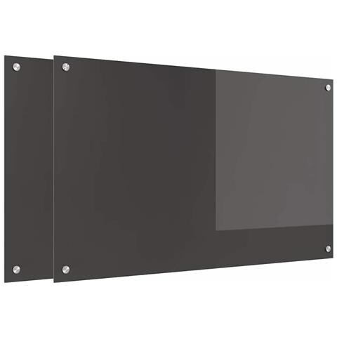 Rivestimento da Cucina 2 pcs Grigio scuro 100 x 60 cm - Foto 1