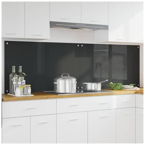 Rivestimento da Cucina 2 pcs Grigio scuro 100 x 60 cm - Foto 2