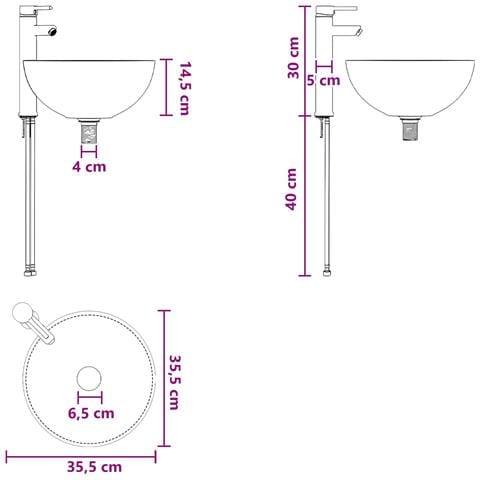Mobile Lavabo da Parete Grigio Cemento 49,5 x 41 x 64,5 cm - Foto 9